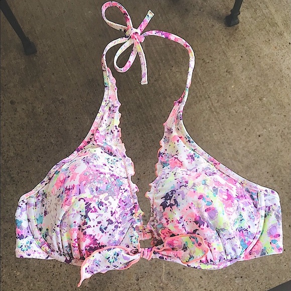 🆕🔥VICTORIA SECRETS SUPER CUTE DEMI PUSH UP BIKINI TOP NEVER WORN/GORG COLORS - Picture 3 of 16